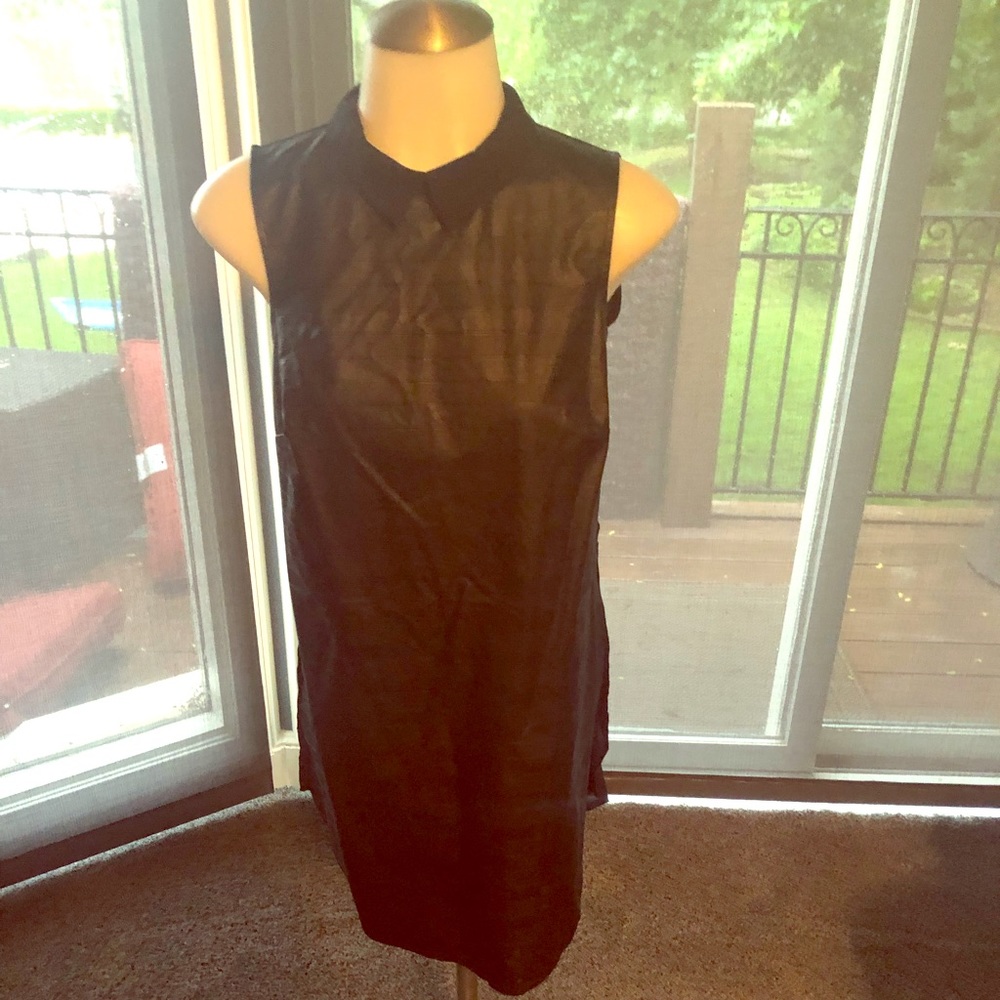 Nwt BCBG faux leather tunic